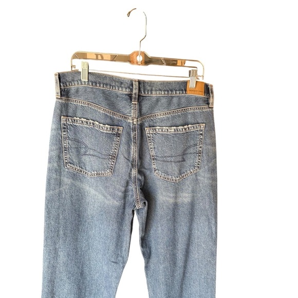 American Eagle - Low-Rise Baggy Y2K Blue Jeans Sz 10 S - Picture 5 of 7